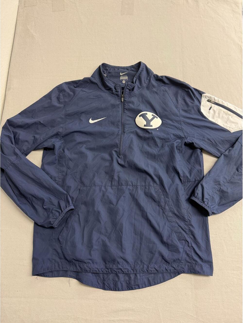 BYU Cougars Nike Quarter Zip Track Jacket Brigham Young -M